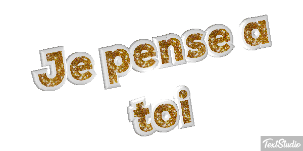 Je pense à toi Efekt tekstowy
