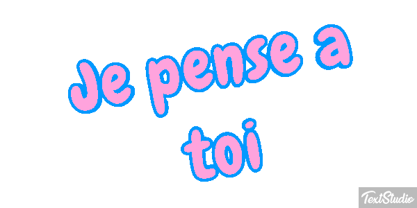 Je pense à toi Efekt tekstowy