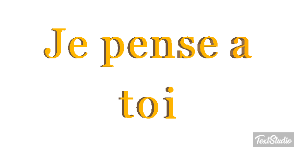 Je pense à toi Efekt tekstowy