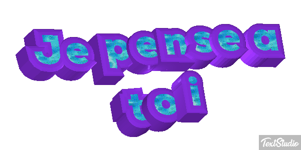 Je pense à toi Efekt tekstowy