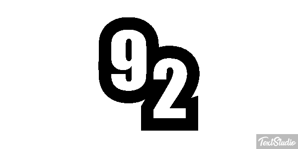 92 Tekst effect