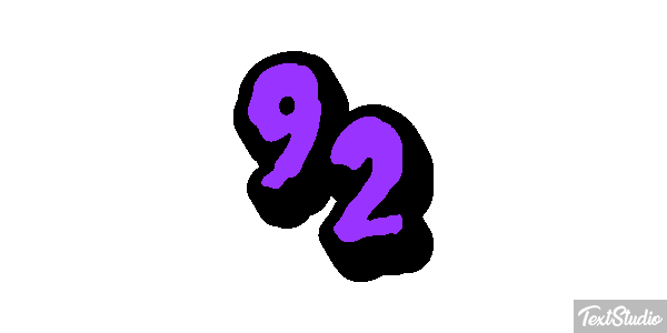 92 Tekst effect