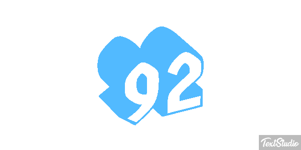 92 Tekst effect