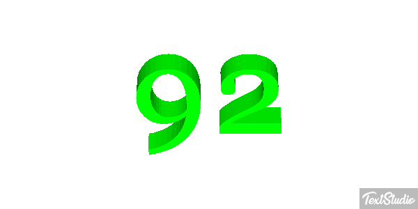 92 Tekst effect