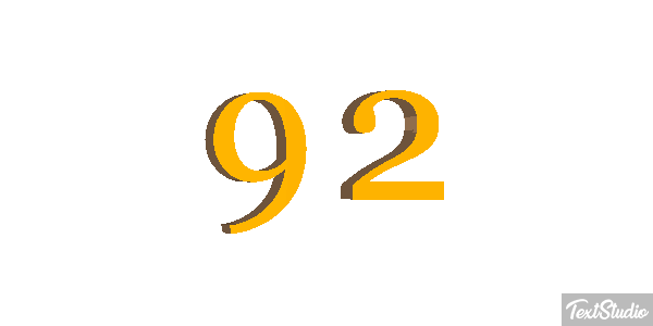 92 Tekst effect