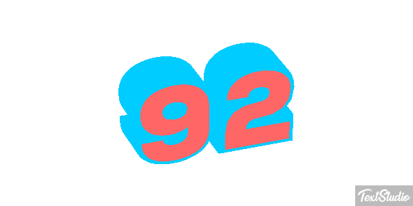 92 Tekst effect