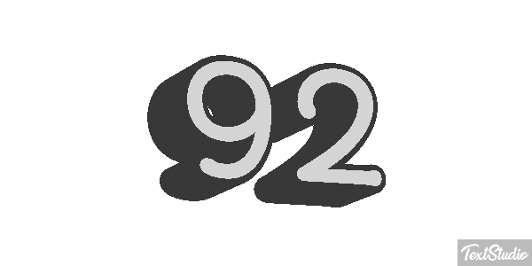 92 Tekst effect