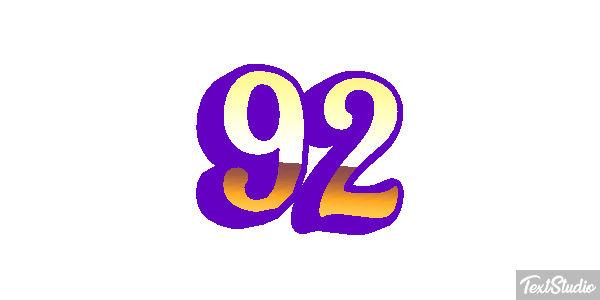 92 Tekst effect