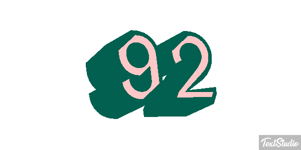 92 Tekst effect