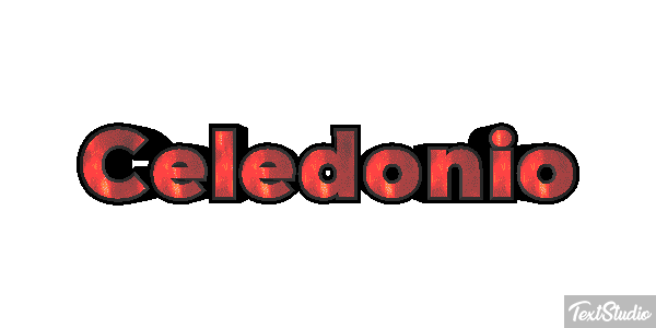 Celedonio Efecto de texto