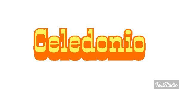 Celedonio Efecto de texto