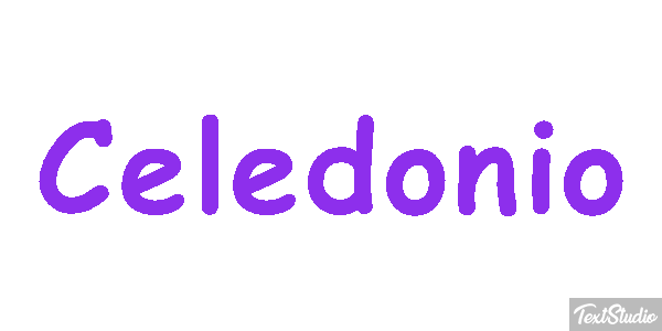 Celedonio Efecto de texto