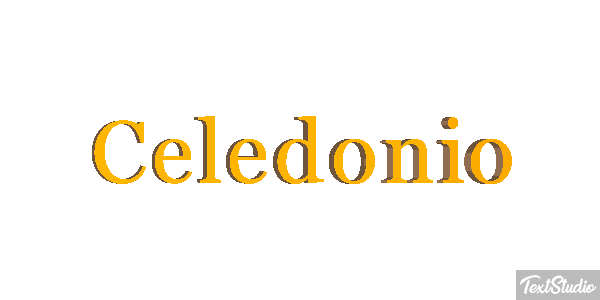 Celedonio Efecto de texto