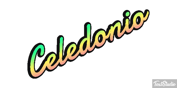 Celedonio Efecto de texto