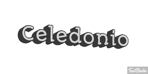 Celedonio Efecto de texto