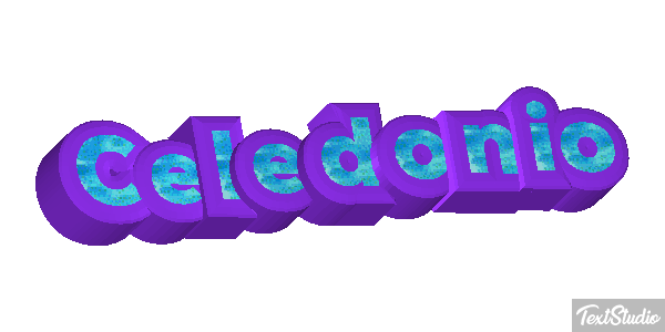 Celedonio Efecto de texto
