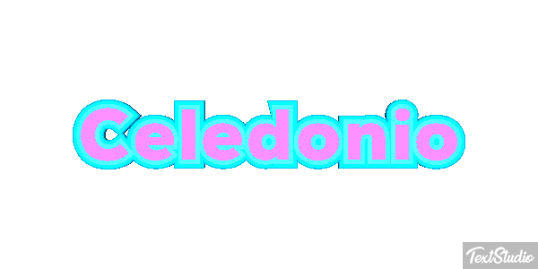 Celedonio Efecto de texto
