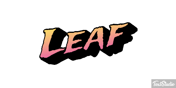 Leaf Tekst effect