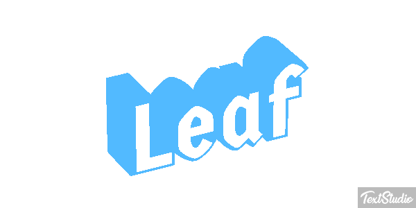 Leaf Tekst effect