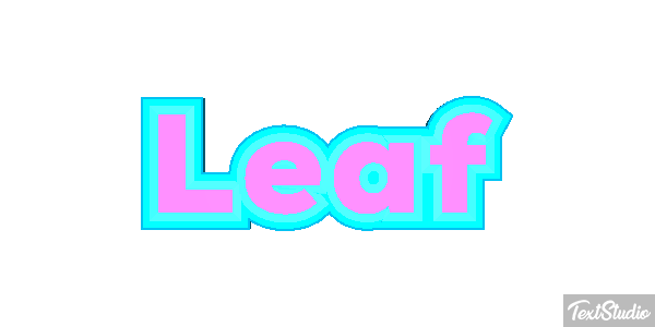 Leaf Tekst effect