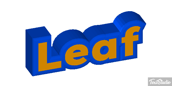 Leaf Tekst effect