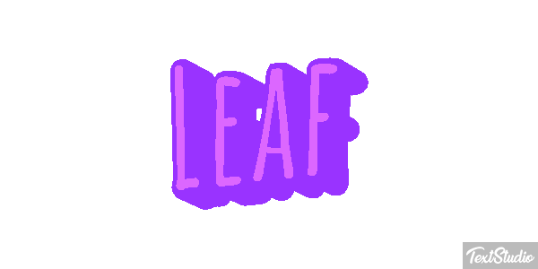 Leaf Tekst effect
