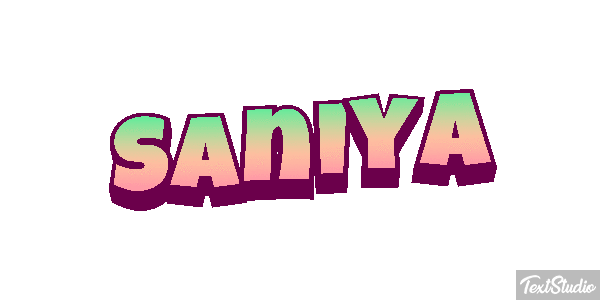 Saniya Text effect