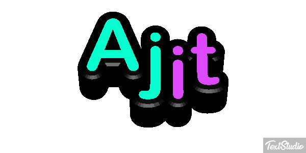 Ajit Text effect