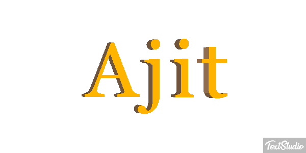 Ajit Text effect