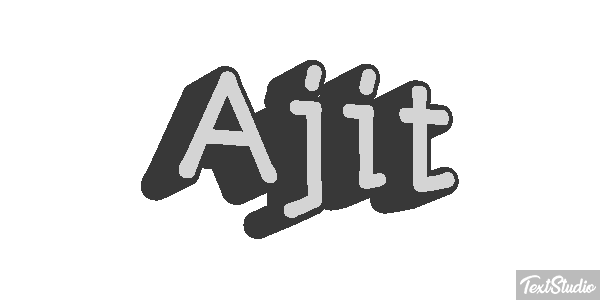 Ajit Text effect