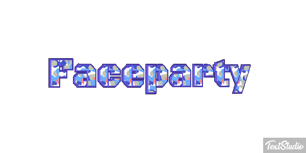 Faceparty Text effect