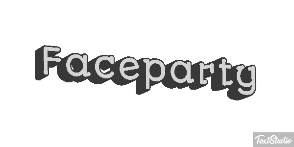 Faceparty Text effect