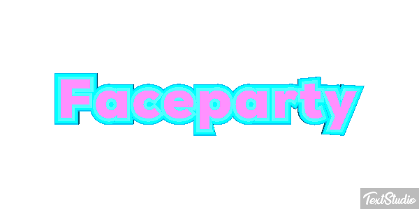 Faceparty Text effect
