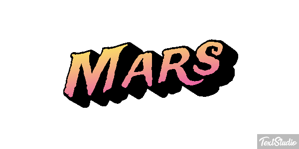Mars Texteffekt