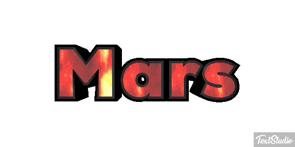 Mars Texteffekt
