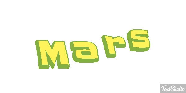 Mars Texteffekt