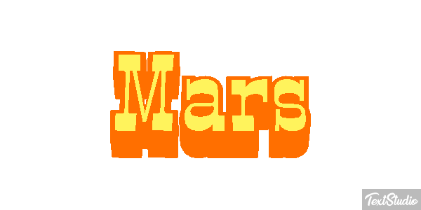 Mars Texteffekt