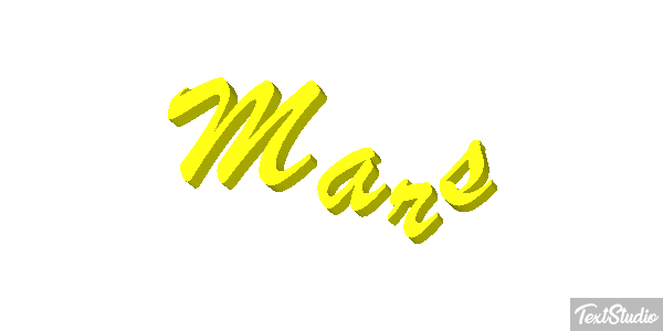 Mars Texteffekt