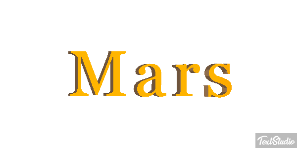 Mars Texteffekt