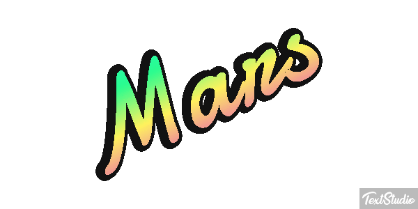 Mars Texteffekt