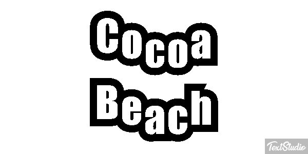 Cocoa Beach Efekt tekstowy