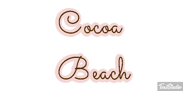 Cocoa Beach Efekt tekstowy