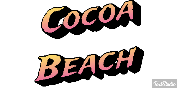 Cocoa Beach Efekt tekstowy