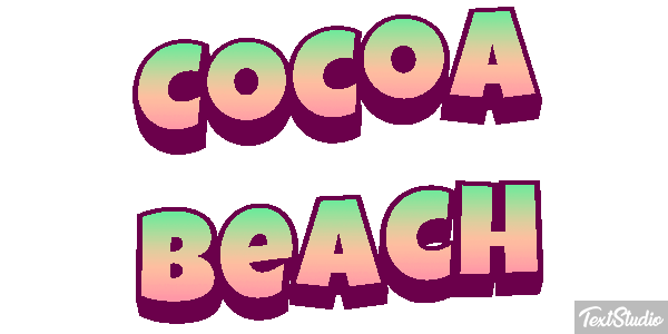 Cocoa Beach Efekt tekstowy
