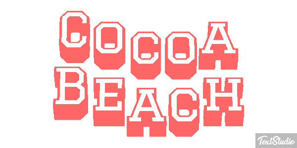 Cocoa Beach Efekt tekstowy