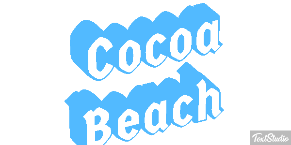 Cocoa Beach Efekt tekstowy