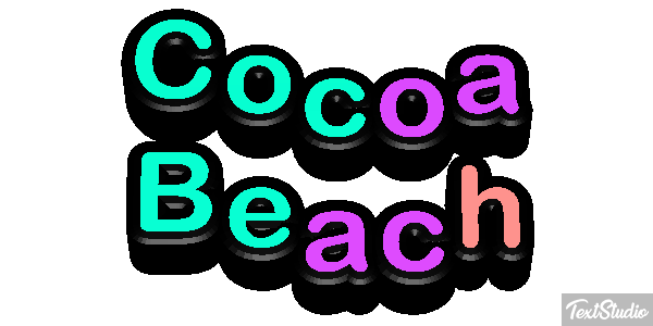 Cocoa Beach Efekt tekstowy