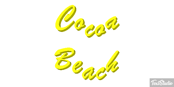 Cocoa Beach Efekt tekstowy