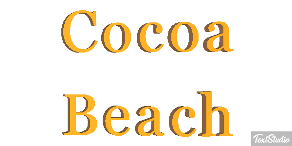 Cocoa Beach Efekt tekstowy