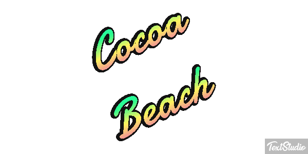 Cocoa Beach Efekt tekstowy